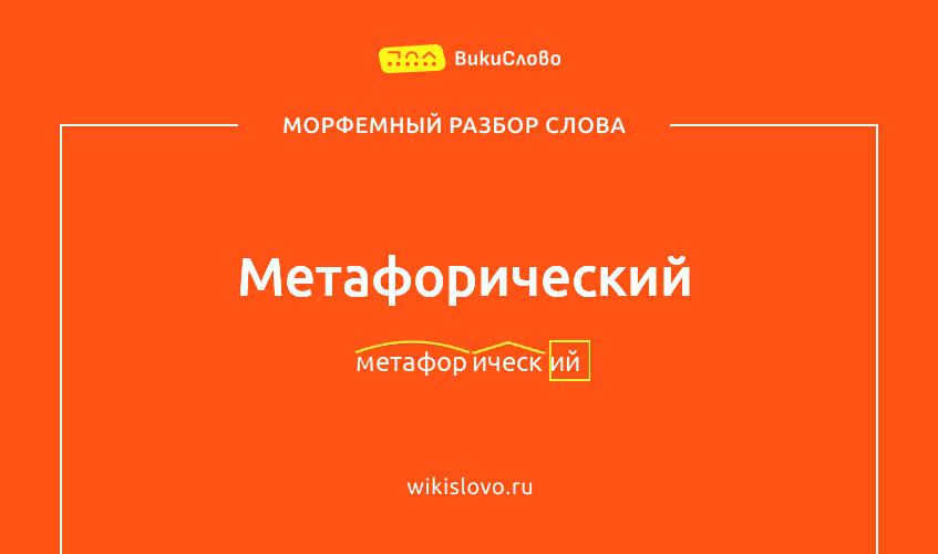 Морфемный разбор слова метафорический